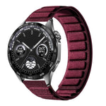 Cinturino per orologio quadrato in pelle scamosciata con chiusura magnetica., 22mm