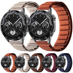 Cinturino per orologio quadrato in pelle scamosciata con chiusura magnetica., 22mm