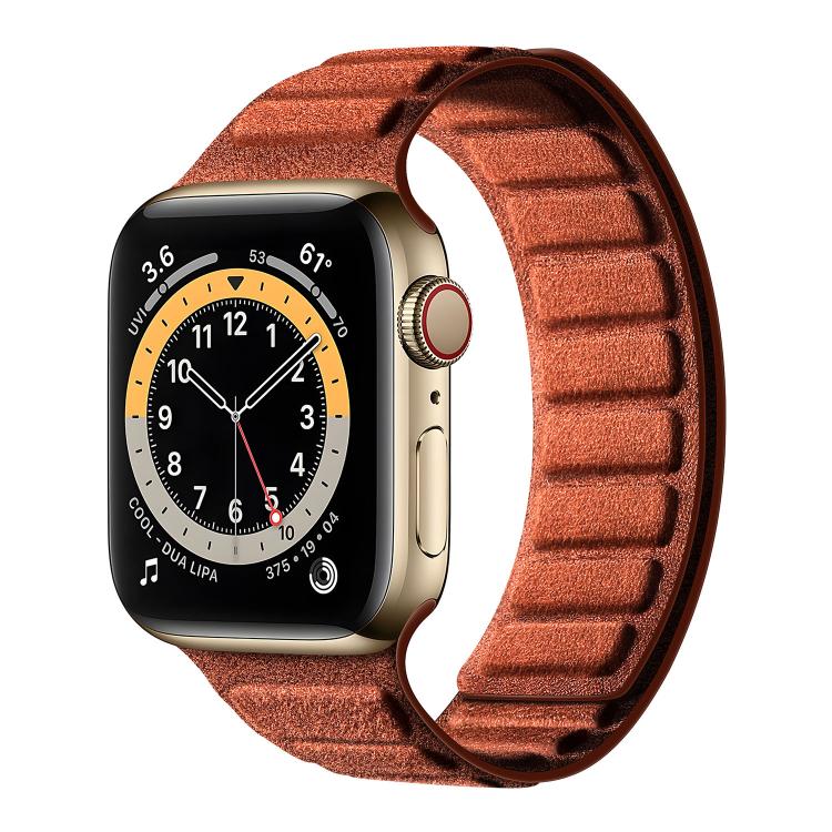 Cinturino per orologio quadrato in pelle scamosciata con chiusura magnetica., For Apple Watch 46mm / 49mm / 45mm / 44mm, For Apple Watch 42mm / 41mm / 40mm / 38mm