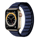 Cinturino per orologio quadrato in pelle scamosciata con chiusura magnetica., For Apple Watch 46mm / 49mm / 45mm / 44mm, For Apple Watch 42mm / 41mm / 40mm / 38mm