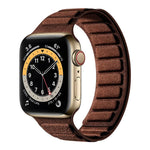 Cinturino per orologio quadrato in pelle scamosciata con chiusura magnetica., For Apple Watch 46mm / 49mm / 45mm / 44mm, For Apple Watch 42mm / 41mm / 40mm / 38mm