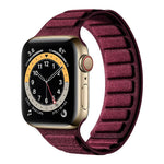 Cinturino per orologio quadrato in pelle scamosciata con chiusura magnetica., For Apple Watch 46mm / 49mm / 45mm / 44mm, For Apple Watch 42mm / 41mm / 40mm / 38mm