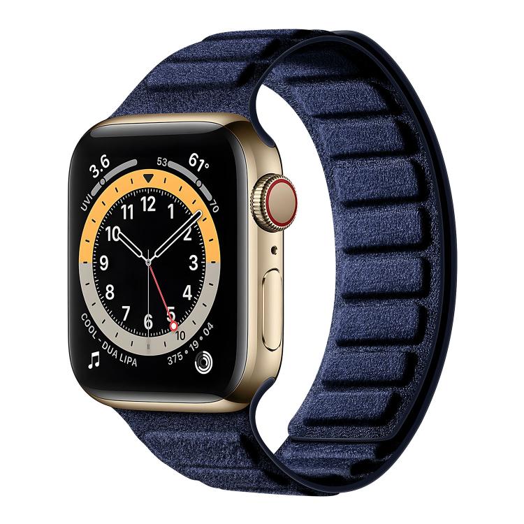 Cinturino per orologio quadrato in pelle scamosciata con chiusura magnetica., For Apple Watch 46mm / 49mm / 45mm / 44mm, For Apple Watch 42mm / 41mm / 40mm / 38mm