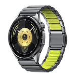 Cinturino per orologio Norman con fibbia magnetica in titanio e silicone, 22mm