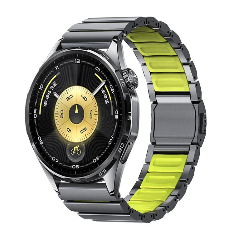 Cinturino per orologio Norman con fibbia magnetica in titanio e silicone, 22mm