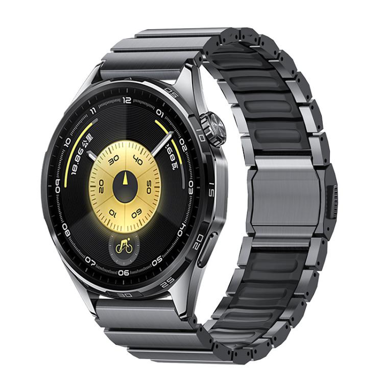 Cinturino per orologio Norman con fibbia magnetica in titanio e silicone, 22mm