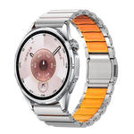 Cinturino per orologio Norman con fibbia magnetica in titanio e silicone, 22mm