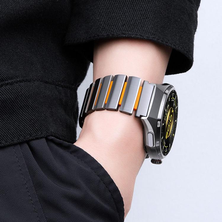 Cinturino per orologio Norman con fibbia magnetica in titanio e silicone, 22mm