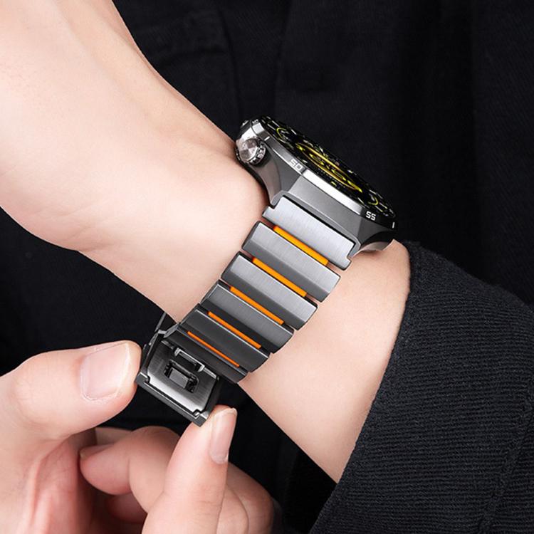 Cinturino per orologio Norman con fibbia magnetica in titanio e silicone, 22mm