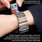 Cinturino per orologio Norman con fibbia magnetica in titanio e silicone, 22mm