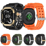 Custodia protettiva in metallo, cinturino per orologio in TPU monopezzo, For Apple Watch Ultra 3 / Ultra 2 / Ultra 1 49mm