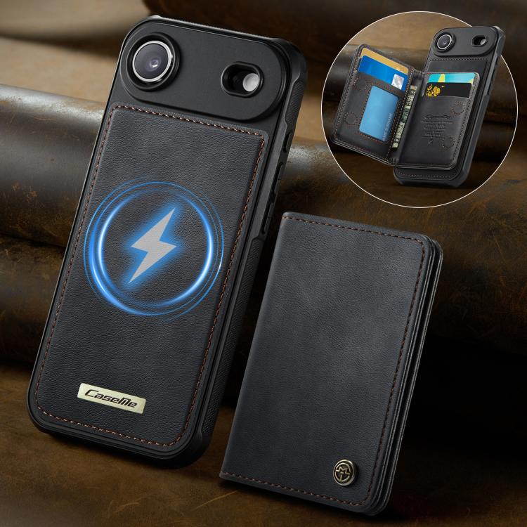 Custodia per telefono CaseMe serie Me80 con portafoglio rimovibile, protezione magnetica RFID e pelle vegana., For iPhone Air, For iPhone 16 Pro Max, For iPhone 16 Pro, For iPhone 16 Plus