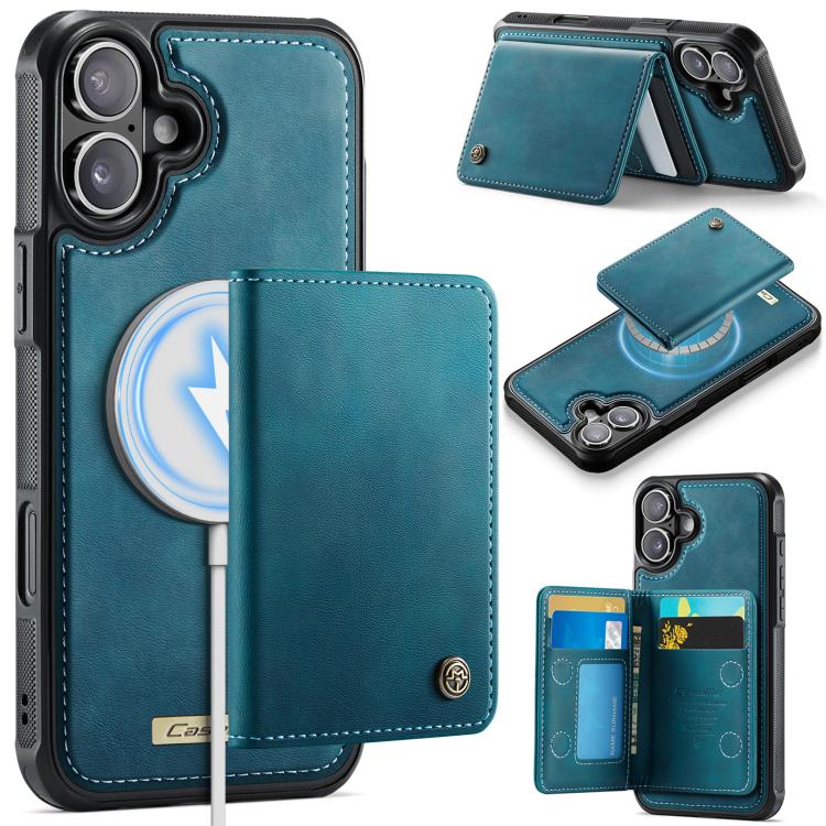 Custodia per telefono CaseMe serie Me80 con portafoglio rimovibile, protezione magnetica RFID e pelle vegana., For iPhone Air, For iPhone 16 Pro Max, For iPhone 16 Pro, For iPhone 16 Plus