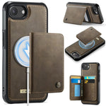Custodia per telefono CaseMe serie Me80 con portafoglio rimovibile, protezione magnetica RFID e pelle vegana., For iPhone 17e / 16e, For iPhone 17 Pro Max, For iPhone 17 Pro, For iPhone 17