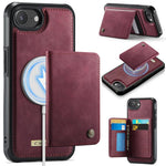 Custodia per telefono CaseMe serie Me80 con portafoglio rimovibile, protezione magnetica RFID e pelle vegana., For iPhone 17e / 16e, For iPhone 17 Pro Max, For iPhone 17 Pro, For iPhone 17