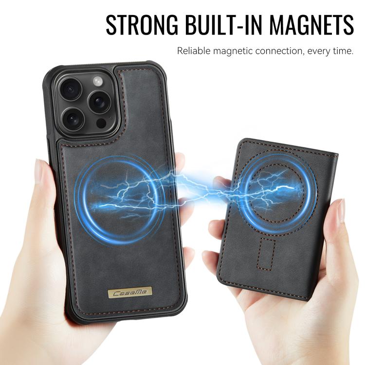 Custodia per telefono CaseMe serie Me80 con portafoglio rimovibile, protezione magnetica RFID e pelle vegana., For iPhone 12 Pro Max, For iPhone 11 Pro Max, For iPhone 11, For iPhone 11 Pro