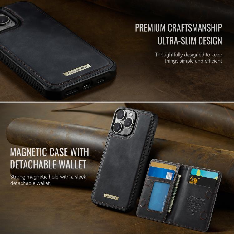 Custodia per telefono CaseMe serie Me80 con portafoglio rimovibile, protezione magnetica RFID e pelle vegana., For iPhone 12 Pro Max, For iPhone 11 Pro Max, For iPhone 11, For iPhone 11 Pro