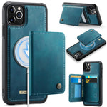 Custodia per telefono CaseMe serie Me80 con portafoglio rimovibile, protezione magnetica RFID e pelle vegana., For iPhone 12 Pro Max, For iPhone 11 Pro Max, For iPhone 11, For iPhone 11 Pro