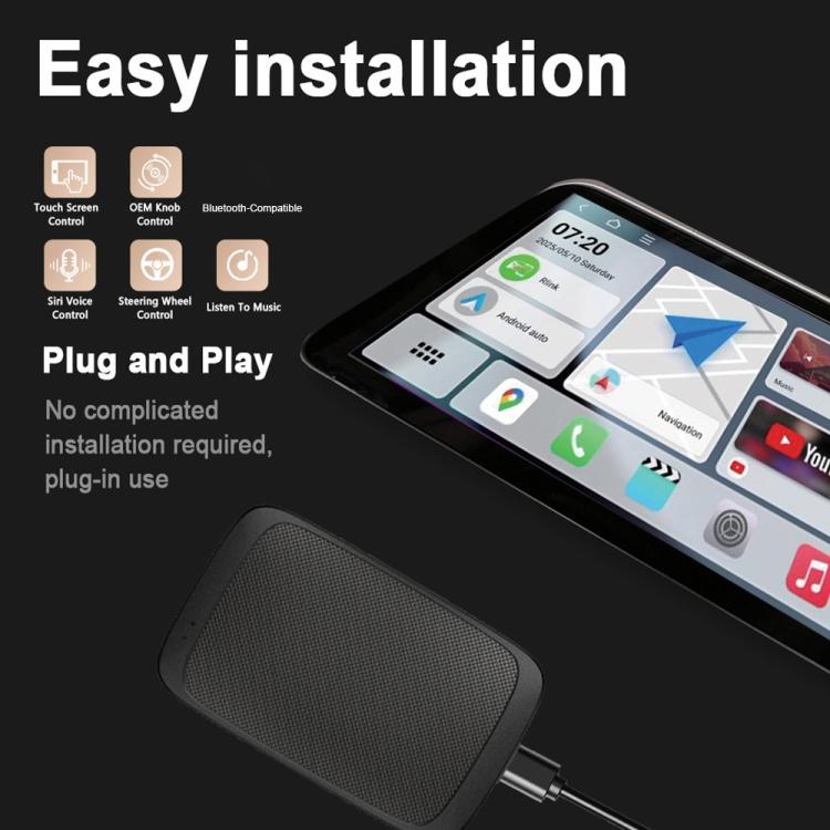 M65 2GB+16GB Box per auto con intelligenza artificiale, Android 11, adattatore wireless CarPlay/Android Auto, M65