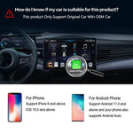 M65 2GB+16GB Box per auto con intelligenza artificiale, Android 11, adattatore wireless CarPlay/Android Auto, M65