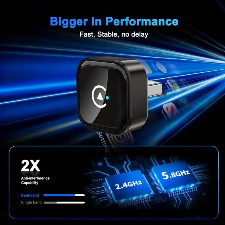 Convertitore cablato-wireless M62 con CarPlay/Android Auto integrato, box AI 2 in 1, adattatore wireless per auto, M62