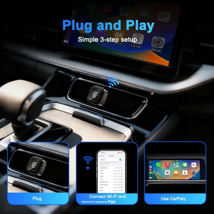 Convertitore cablato-wireless M62 con CarPlay/Android Auto integrato, box AI 2 in 1, adattatore wireless per auto, M62