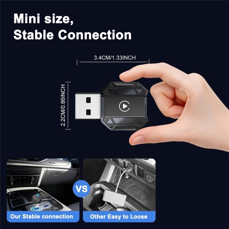 Convertitore da cablato a wireless M36 CarPlay / Android Auto 2 in 1 Ai Box Adattatore wireless per auto, M36