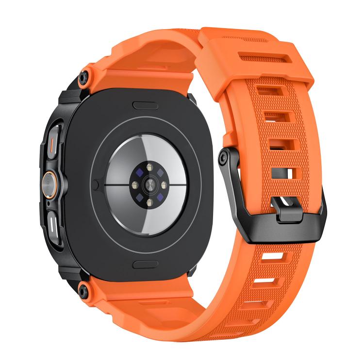 Cinturino in silicone integrato con copertura in lega di zinco dai colori vivaci, For Samsung Galaxy Watch Ultra / Ultra 2025