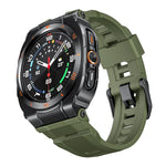 Cinturino in silicone integrato con copertura in lega di zinco dai colori vivaci, For Samsung Galaxy Watch Ultra / Ultra 2025