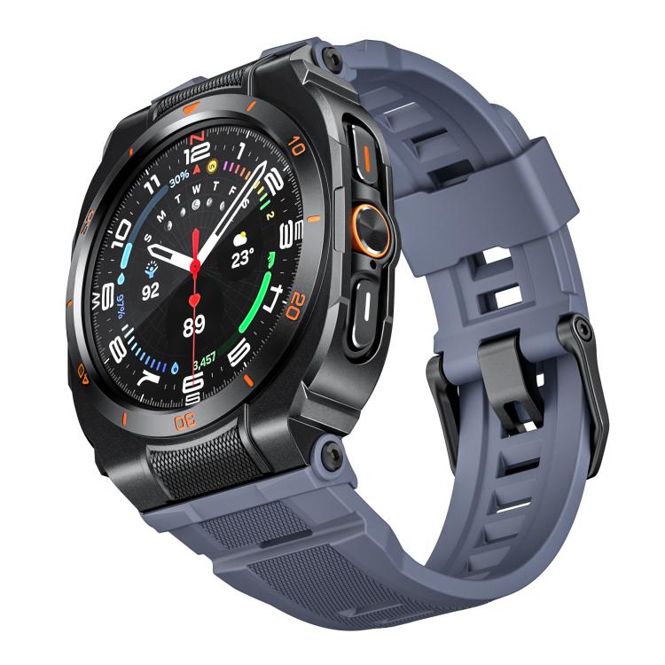 Cinturino in silicone integrato con copertura in lega di zinco dai colori vivaci, For Samsung Galaxy Watch Ultra / Ultra 2025