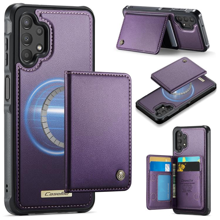 Custodia per telefono CaseMe serie Me80 con portafoglio rimovibile, protezione magnetica RFID e pelle vegana., For Samsung Galaxy A13 / A04s, For Samsung Galaxy A52 / A52s 5G