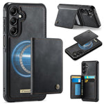 Custodia per telefono CaseMe serie Me80 con portafoglio rimovibile, protezione magnetica RFID e pelle vegana., For Samsung Galaxy S25 / S24 5G, For Samsung Galaxy S25+ / S24+ 5G, For Samsung Galaxy A14 / M44 5G, For Samsung Galaxy A55 5G / A35 5G