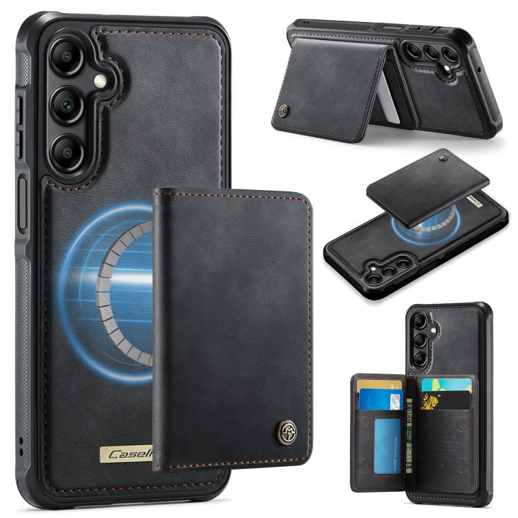 Custodia per telefono CaseMe serie Me80 con portafoglio rimovibile, protezione magnetica RFID e pelle vegana., For Samsung Galaxy S25 / S24 5G, For Samsung Galaxy S25+ / S24+ 5G, For Samsung Galaxy A14 / M44 5G, For Samsung Galaxy A55 5G / A35 5G