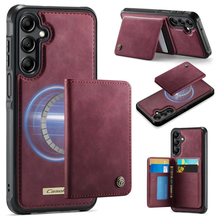 Custodia per telefono CaseMe serie Me80 con portafoglio rimovibile, protezione magnetica RFID e pelle vegana., For Samsung Galaxy S25 / S24 5G, For Samsung Galaxy S25+ / S24+ 5G, For Samsung Galaxy A14 / M44 5G, For Samsung Galaxy A55 5G / A35 5G