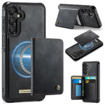 Custodia per telefono CaseMe serie Me80 con portafoglio rimovibile, protezione magnetica RFID e pelle vegana., For Samsung Galaxy S25 Ultra 5G, For Samsung Galaxy S24 FE 5G, For Samsung Galaxy S24 Ultra 5G, For Samsung Galaxy A15
