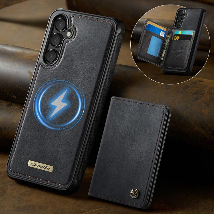 Custodia per telefono CaseMe serie Me80 con portafoglio rimovibile, protezione magnetica RFID e pelle vegana., For Samsung Galaxy A17, For Samsung Galaxy S25 Edge 5G, For Samsung Galaxy A56 5G, For Samsung Galaxy A16