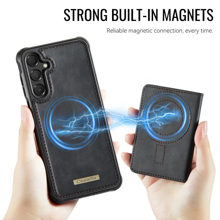 Custodia per telefono CaseMe serie Me80 con portafoglio rimovibile, protezione magnetica RFID e pelle vegana., For Samsung Galaxy A17, For Samsung Galaxy S25 Edge 5G, For Samsung Galaxy A56 5G, For Samsung Galaxy A16