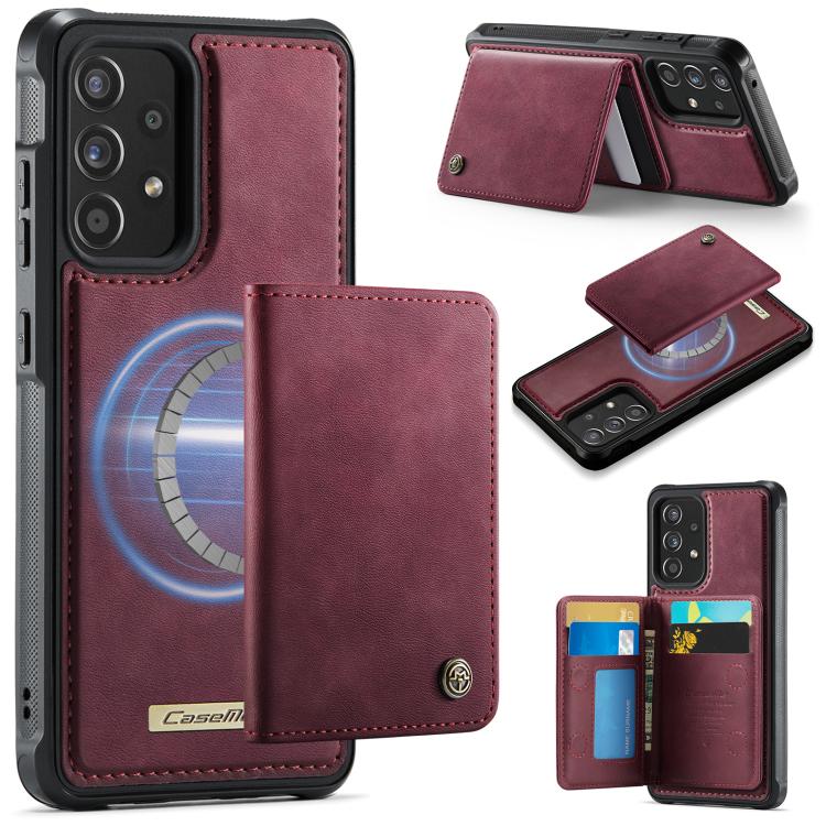 Custodia per telefono CaseMe serie Me80 con portafoglio rimovibile, protezione magnetica RFID e pelle vegana., For Samsung Galaxy A13 / A04s, For Samsung Galaxy A52 / A52s 5G