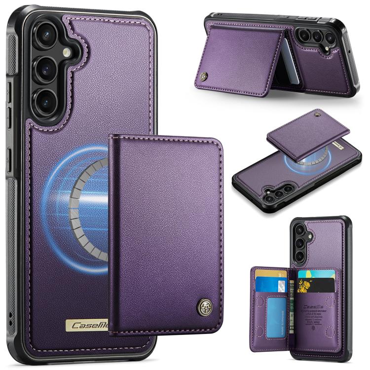 Custodia per telefono CaseMe serie Me80 con portafoglio rimovibile, protezione magnetica RFID e pelle vegana., For Samsung Galaxy S23 FE 5G, For Samsung Galaxy A54 5G, For Samsung Galaxy S23 Ultra 5G, For Samsung Galaxy S23 5G