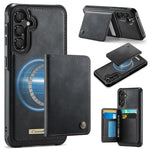 Custodia per telefono CaseMe serie Me80 con portafoglio rimovibile, protezione magnetica RFID e pelle vegana., For Samsung Galaxy S25 / S24 5G, For Samsung Galaxy S25+ / S24+ 5G, For Samsung Galaxy A14 / M44 5G, For Samsung Galaxy A55 5G / A35 5G