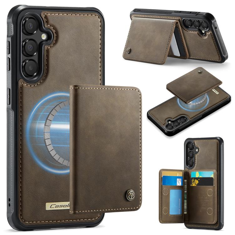 Custodia per telefono CaseMe serie Me80 con portafoglio rimovibile, protezione magnetica RFID e pelle vegana., For Samsung Galaxy S25 / S24 5G, For Samsung Galaxy S25+ / S24+ 5G, For Samsung Galaxy A14 / M44 5G, For Samsung Galaxy A55 5G / A35 5G