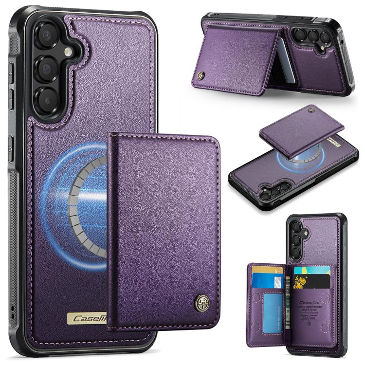 Custodia per telefono CaseMe serie Me80 con portafoglio rimovibile, protezione magnetica RFID e pelle vegana., For Samsung Galaxy S25 / S24 5G, For Samsung Galaxy S25+ / S24+ 5G, For Samsung Galaxy A14 / M44 5G, For Samsung Galaxy A55 5G / A35 5G