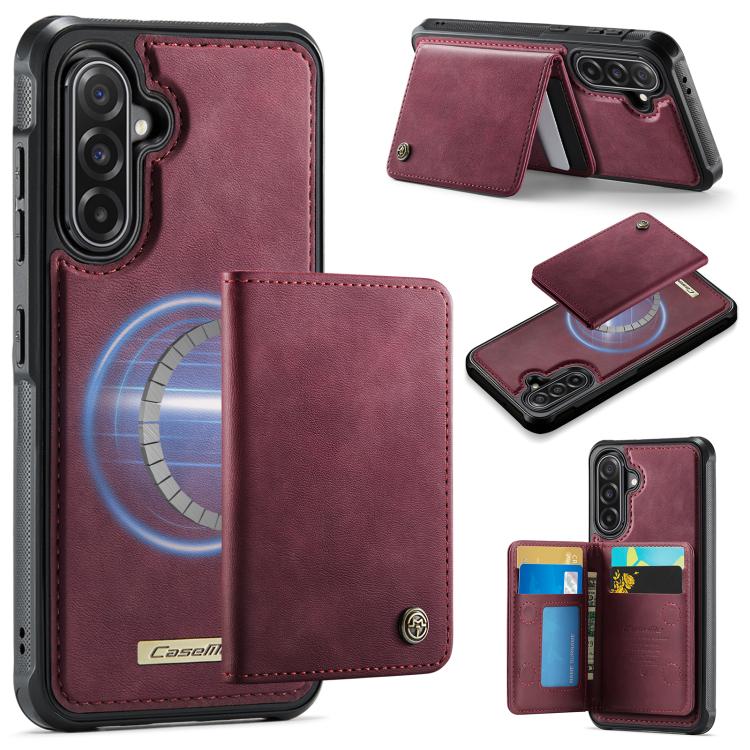 Custodia per telefono CaseMe serie Me80 con portafoglio rimovibile, protezione magnetica RFID e pelle vegana., For Samsung Galaxy A17, For Samsung Galaxy S25 Edge 5G, For Samsung Galaxy A56 5G, For Samsung Galaxy A16