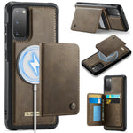 Custodia per telefono CaseMe serie Me80 con portafoglio rimovibile, protezione magnetica RFID e pelle vegana., For Samsung Galaxy S21 Ultra 5G, For Samsung Galaxy S20 Ultra 5G, For Samsung Galaxy S20 5G, For Samsung Galaxy S20+ 5G