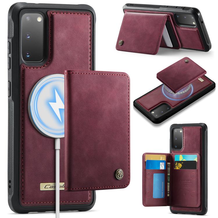 Custodia per telefono CaseMe serie Me80 con portafoglio rimovibile, protezione magnetica RFID e pelle vegana., For Samsung Galaxy S21 Ultra 5G, For Samsung Galaxy S20 Ultra 5G, For Samsung Galaxy S20 5G, For Samsung Galaxy S20+ 5G