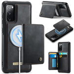 Custodia per telefono CaseMe serie Me80 con portafoglio rimovibile, protezione magnetica RFID e pelle vegana., For Samsung Galaxy S20 FE, For Samsung Galaxy A53 5G, For Samsung Galaxy S22 Ultra 5G, For Samsung Galaxy S22+ 5G