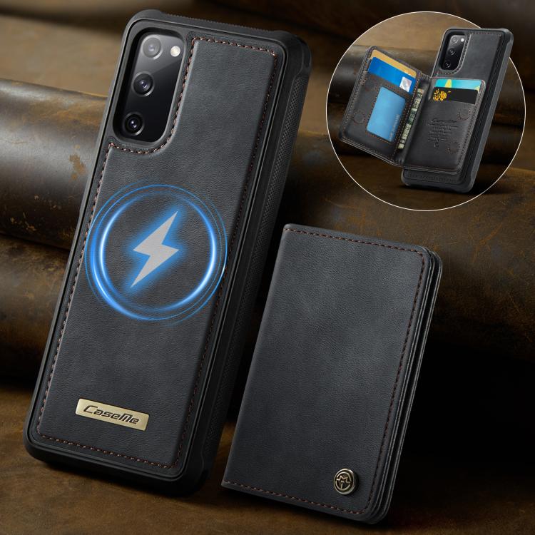 Custodia per telefono CaseMe serie Me80 con portafoglio rimovibile, protezione magnetica RFID e pelle vegana., For Samsung Galaxy S20 FE, For Samsung Galaxy A53 5G, For Samsung Galaxy S22 Ultra 5G, For Samsung Galaxy S22+ 5G
