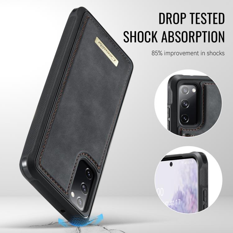 Custodia per telefono CaseMe serie Me80 con portafoglio rimovibile, protezione magnetica RFID e pelle vegana., For Samsung Galaxy S20 FE, For Samsung Galaxy A53 5G, For Samsung Galaxy S22 Ultra 5G, For Samsung Galaxy S22+ 5G
