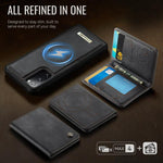 Custodia per telefono CaseMe serie Me80 con portafoglio rimovibile, protezione magnetica RFID e pelle vegana., For Samsung Galaxy S20 FE, For Samsung Galaxy A53 5G, For Samsung Galaxy S22 Ultra 5G, For Samsung Galaxy S22+ 5G