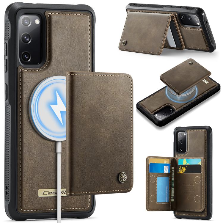 Custodia per telefono CaseMe serie Me80 con portafoglio rimovibile, protezione magnetica RFID e pelle vegana., For Samsung Galaxy S20 FE, For Samsung Galaxy A53 5G, For Samsung Galaxy S22 Ultra 5G, For Samsung Galaxy S22+ 5G